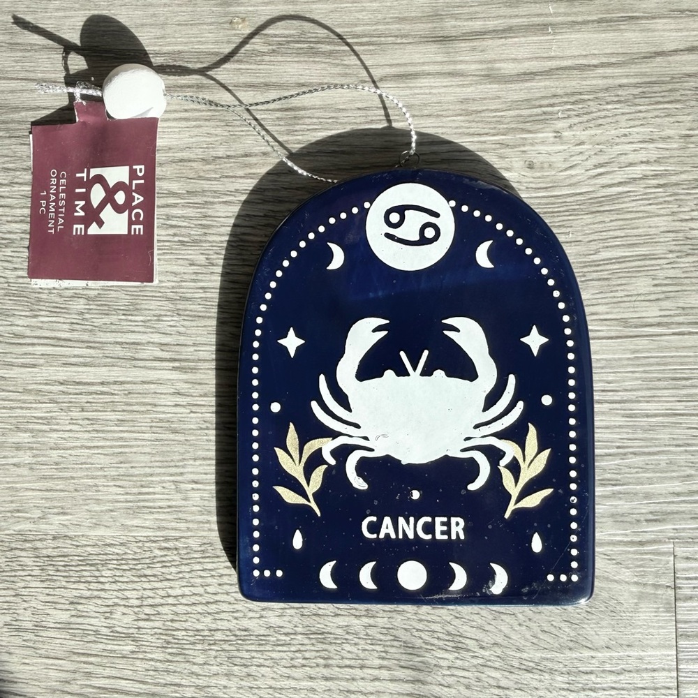 NWT-Place & Time Cancer Zodiac Celestial Ornament